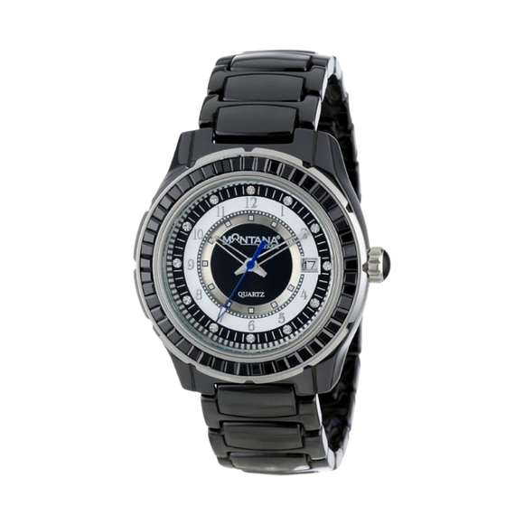 Montana Silversmiths Montana-Time Men's Black Ceramic Watch New! - Picture 1 of 12
